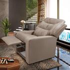 Poltrona De Descanso Velveteen Bege Escuro Haiti Shop Jm