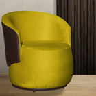 Poltrona De Design Orgânico Confortável Beatriz Tecido Veludo