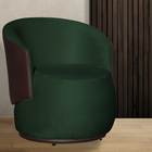 Poltrona De Design Orgânico Confortável Beatriz Tecido Veludo