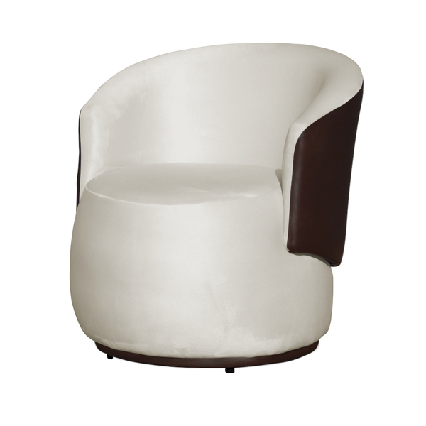 Poltrona De Design Orgânico Confortável Beatriz Tecido Veludo