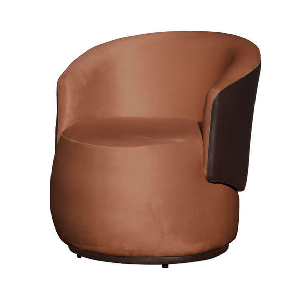 Poltrona De Design Orgânico Confortável Beatriz Tecido Veludo