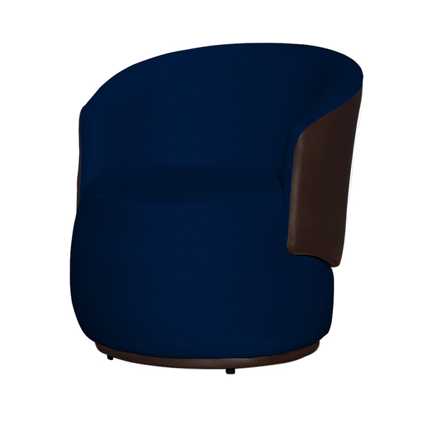 Poltrona De Design Orgânico Confortável Beatriz Tecido Veludo