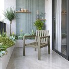 Poltrona De Jardim Madeira Maciça Yescasa Nogueira