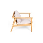 Poltrona de Jardim para Relaxar Madeira 66x67,5cm Polisten Castanho Lima Butzke