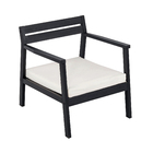 Poltrona Madeira Aurora 70x72x65cm Preto Naterial