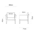 Poltrona De Madeira Jatoba Com Ass. E Enc. Estofado E Braco E