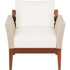 Poltrona De Madeira Jatoba Com Ass. E Enc. Estofado E Braco E