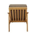 Poltrona De Madeira Natural Amy  Marrom