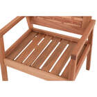 Poltrona De Madeira Para Sala Traço - Castanheira E Tecido Pr