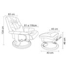 Poltrona De Massagem Grenaa Elétrica Reclinável Giratória Pu