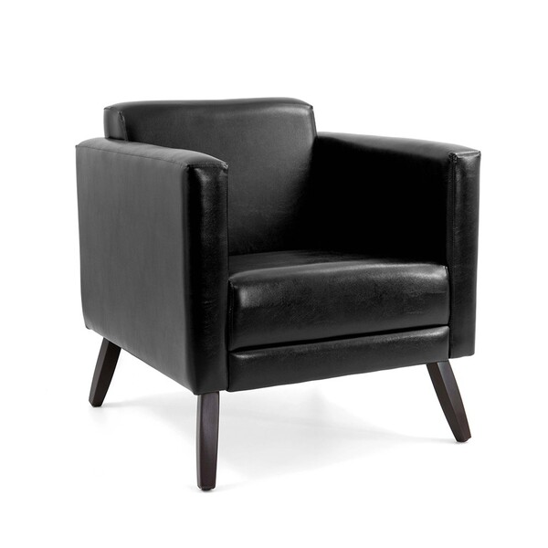 Poltrona Debby Corano Preto C-05 Pés Palito Madeira - D'rossi