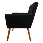 Poltrona Decoração Cecília Para Clinica Estética Preto