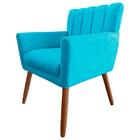 Poltrona Decoração Cecília Para Clinica Estética Turquesa