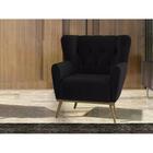 Poltrona Decoraçao Recepçao Pes Madeira Gm Milani Store