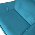 Poltrona Decoratica Livia Suede Azul Turquesa - Dominic Decor