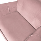 Poltrona Decoratica Livia Suede Rosa Bebe - Dominic Decor