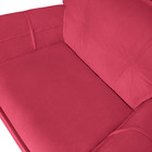 Poltrona Decoratica Livia Suede Rosa Pink - Dominic Decor