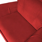 Poltrona Decoratica Livia Suede Vermelho - Dominic Decor