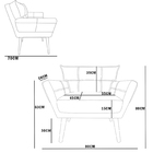 Poltrona Decoratica Livia Suede Vinho - Dominic Decor