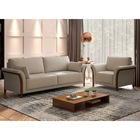 Poltrona Decorativa 102cm Perry Linho Bege - Sallar Home
