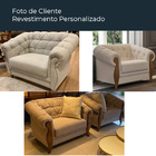 Poltrona Decorativa 121cm Pugle Bouclé Suave Bege - Sallar Ho