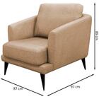 Poltrona Decorativa 2719 Linho Graz