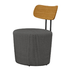 Poltrona Decorativa 54cm Inter Linho Cinza - Sallar Home