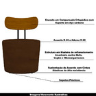 Poltrona Decorativa Addams Veludo Marrom G45 - Gran Belo