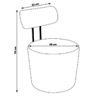 Poltrona Decorativa Addams Veludo Verde G45 - Gran Belo