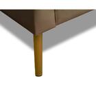 Poltrona Decorativa Aila Veludo Castor