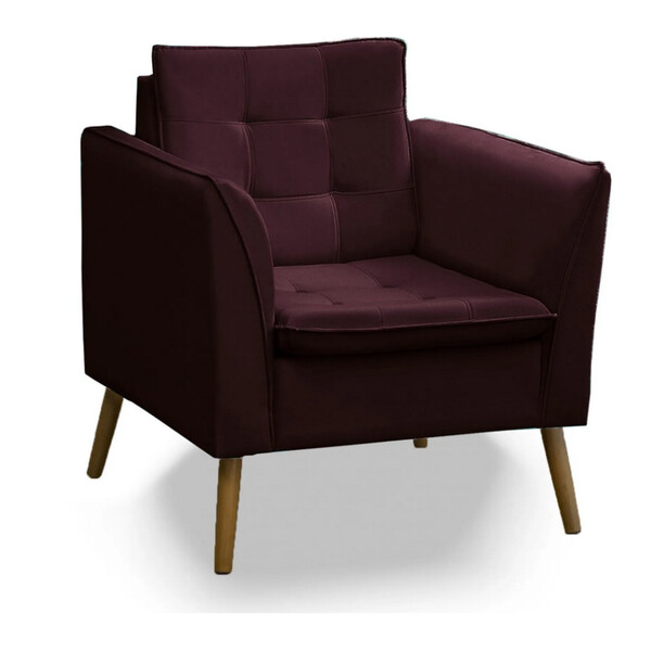 Poltrona Decorativa Aila Veludo Speciale Home