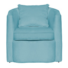 Poltrona Decorativa Alana Veludo Azul Turquesa - Montanaris D