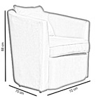 Poltrona Decorativa Alana Veludo Rosa - Montanaris Decor