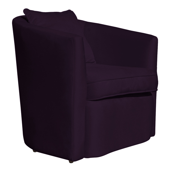 Poltrona Decorativa Alana Veludo Roxo - Montanaris Decor