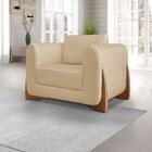 Poltrona Decorativa Albi 120cm Sala De Estar Recepção Escritó