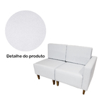 Poltrona Decorativa Alice Lado Direito Pés Trapézio Suede Bra