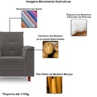 Poltrona Decorativa Amamentação Reforçada E Puff Mavie Suede