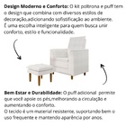 Poltrona Decorativa Amamentação Reforçada Puff Mavie Bouclê O