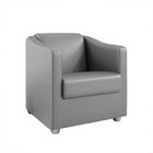 Poltrona Decorativa Ana Corano Pés Cromado - Pallazio - Cinza