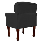 Poltrona Decorativa Anita Pés Luis Xv Suede Preto - Ds Estofa