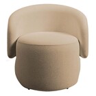 Poltrona Decorativa Anny Suede Capuccino