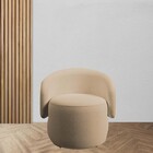 Poltrona Decorativa Anny Suede Capuccino