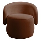 Poltrona Decorativa Anny Suede Terracota