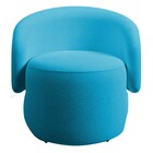 Poltrona Decorativa Anny Suede Turquesa