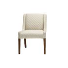 Poltrona Decorativa Antônia Tressê Veludo Bege G15 - Gran Belo