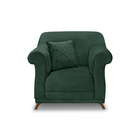 Poltrona Decorativa Apollo Veludo Verde 2235 - Montanaris Dec