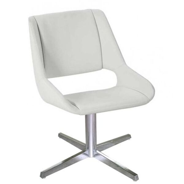 Poltrona Decorativa Argenta Vazada Branca - Poltronas Do Sul