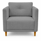 Poltrona Decorativa Aviv Para Sala Escritório Recepção Luxo L