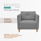 Poltrona Decorativa Aviv Para Sala Escritório Recepção Luxo L