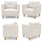 Poltrona Decorativa Aviv Para Sala Escritório Recepção Luxo L